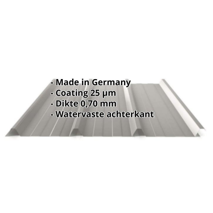 Damwandplaat 45/333 | Dak | Aluminium 0,70 mm | 25 µm Polyester | 9007 - Grijs aluminiumkleurig #2