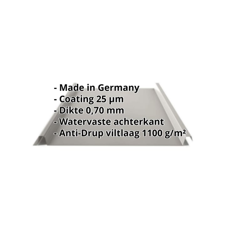 Felsplaat 33/500-LE | Dak | Anti-Drup 1000 g/m² | Aluminium 0,70 mm | 25 µm Polyester | 9007 - Grijs aluminiumkleurig #2