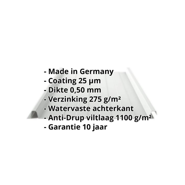 Felsplaat 33/500-LR | Dak | Anti-Drup 1000 g/m² | Staal 0,50 mm | 25 µm Polyester | 7035 - Lichtgrijs #2