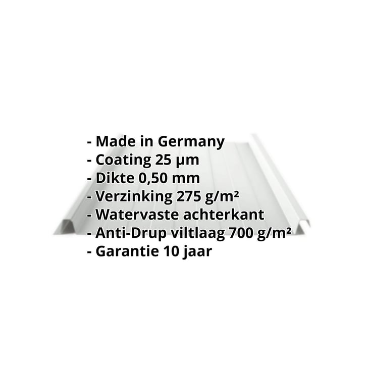 Felsplaat 33/500-LR | Dak | Anti-Drup 700 g/m² | Staal 0,50 mm | 25 µm Polyester | 7035 - Lichtgrijs #2