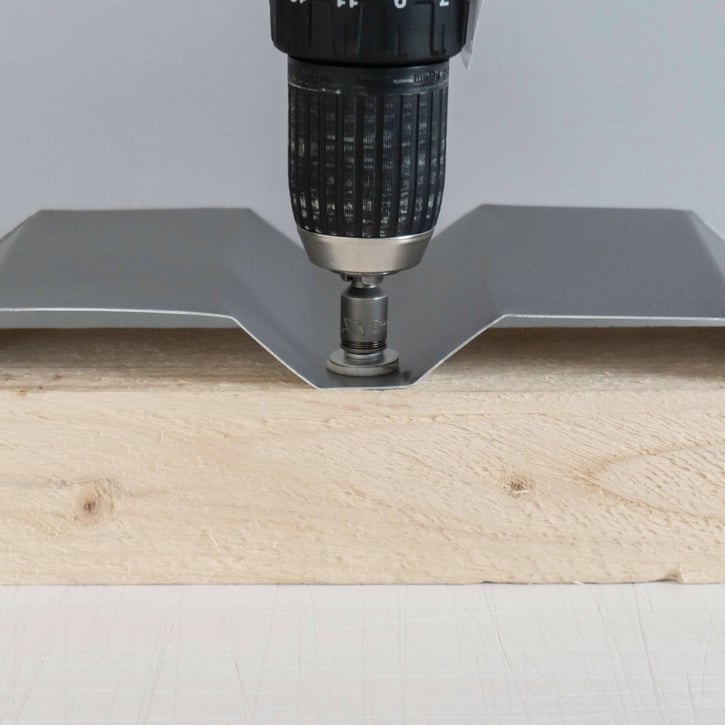 RVS schroeven | Voor montage dal op houten constructie | 6,0 x 40 mm E19 | Notenbruin #6
