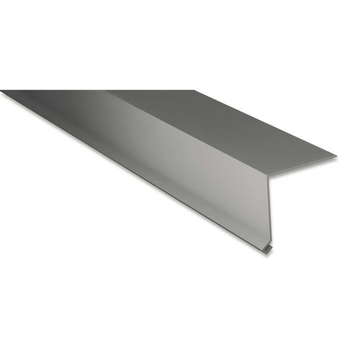 Druiplijst | 50 x 50 mm | 100° | Staal 0,50 mm | 25 µm Polyester | 9007 - Grijs aluminiumkleurig #1