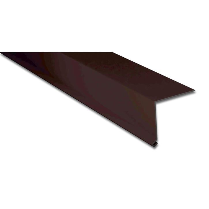 Druiplijst | 50 x 50 mm | 100° | Staal 0,50 mm | 60 µm TTHD | 6017 - Chocoladebruin #1