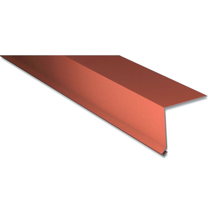 Druiplijst | 80 x 30 mm | 100° | Staal 0,50 mm | 35 µm Mattpolyester | 75 - Terracotta #1