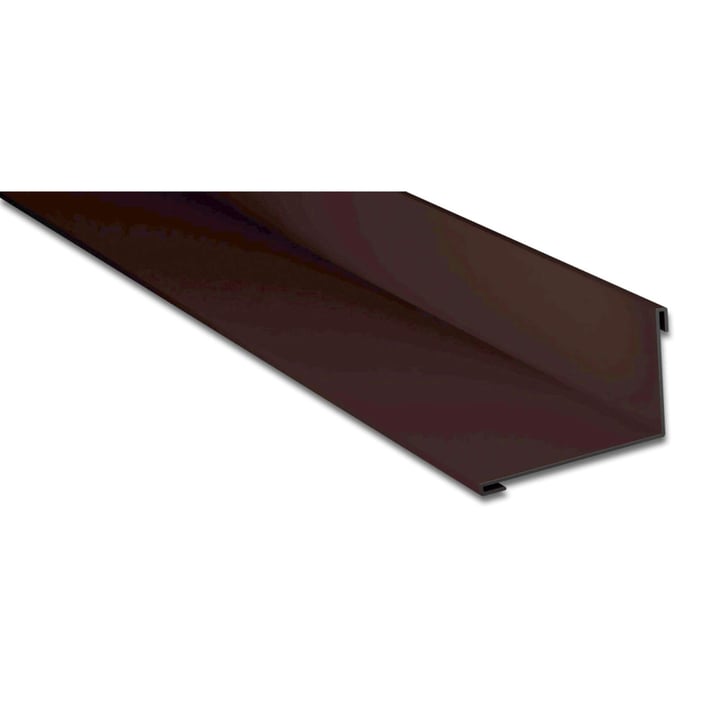 Muuraansluiting | 160 x 115 mm | 95° | Staal 0,63 mm | 25 µm Polyester | 8017 - Chocoladebruin #1