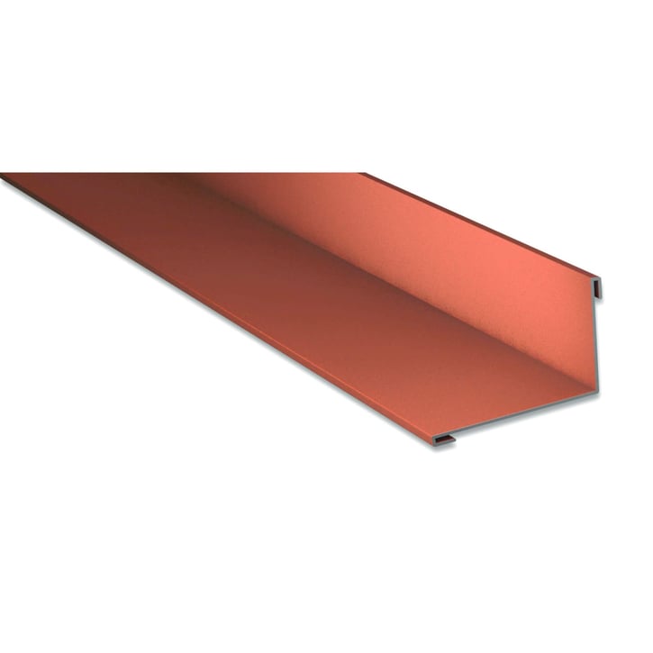 Muuraansluiting | 160 x 115 mm | 95° | Staal 0,50 mm | 35 µm Mattpolyester | 75 - Terracotta #1