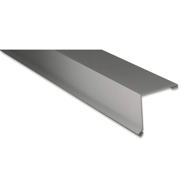 Nok lessenaarsdak | 115 x 115 mm | 85° | Aluminium 0,70 mm | 25 µm Polyester | 9007 - Grijs aluminiumkleurig #1