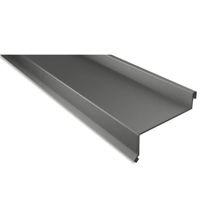 Vensterbank | 50 x 115 x 40 x 2000 mm | Aluminium 0,70 mm | 25 µm Polyester | 9007 - Grijs aluminiumkleurig #1