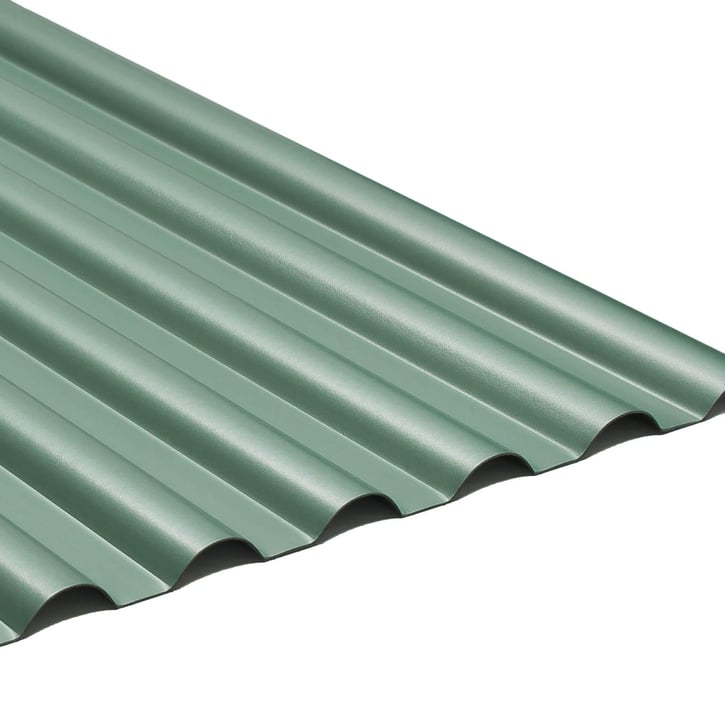 PVC profielplaat SINTRA | 77/18 | 1,20 mm | Groen metallic | 2000 mm #1