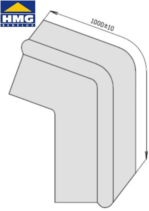 Swisspearl Geknikt windveer | Rechts | Rechts | 20° | Terracotta #2
