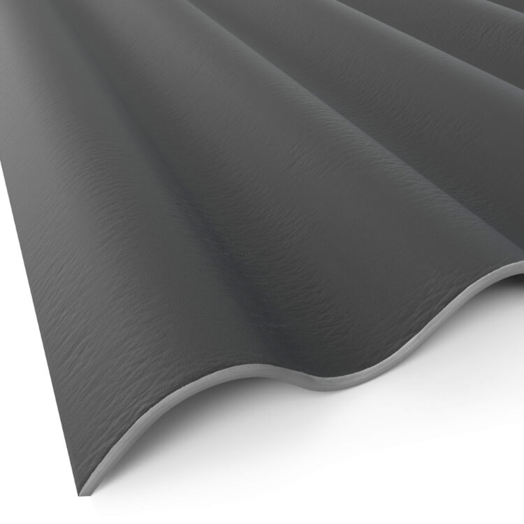 Elegante, gegolfde vezelcementplaten, ideaal voor robuuste daken met tijdloze esthetiek en uitstekende weersbestendigheid voor uw bouwproject.