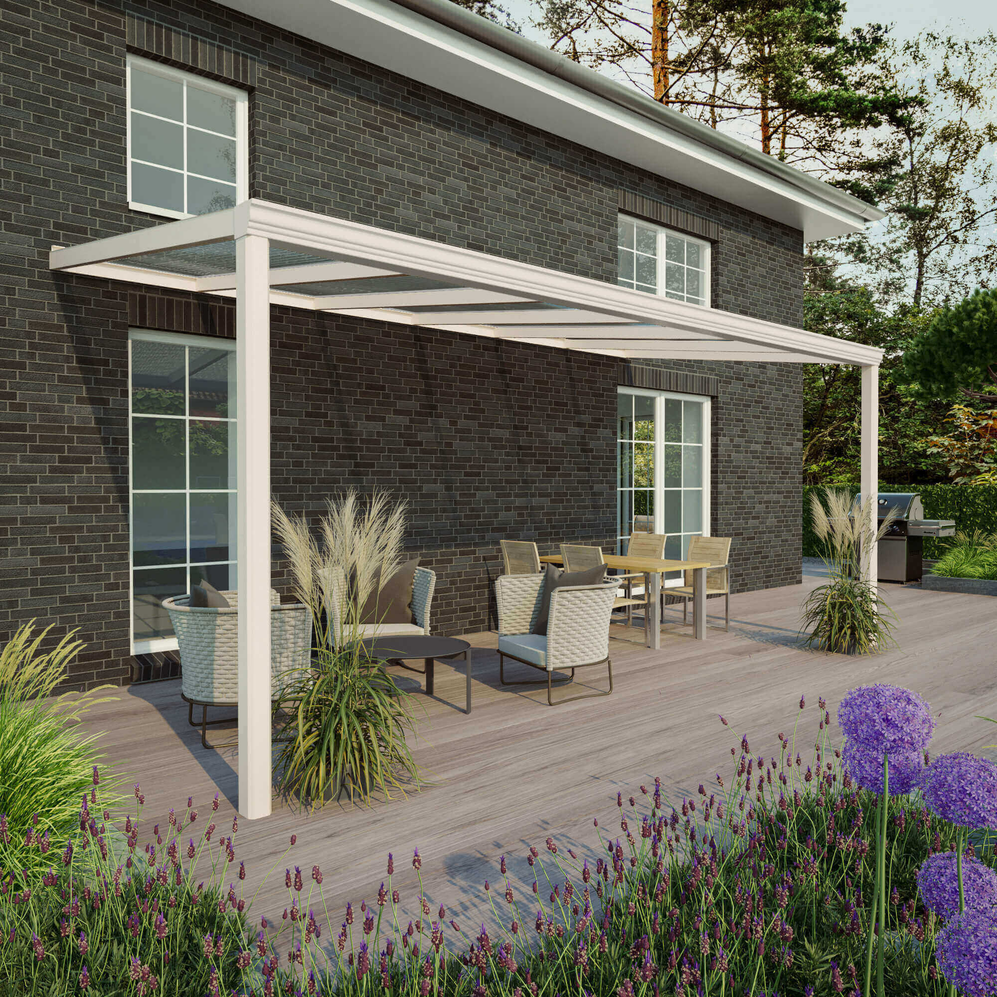 Terrasoverkapping Sunrooms RAL 9001