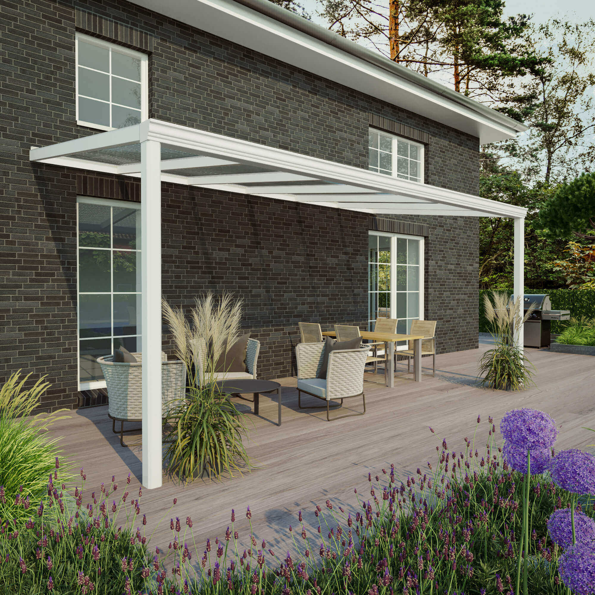 Terrasoverkapping Sunrooms 9016 Terrasoverkapping Sunrooms RAL 9016