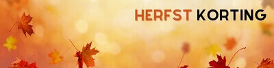 Herfst korting - Tot 30%!
